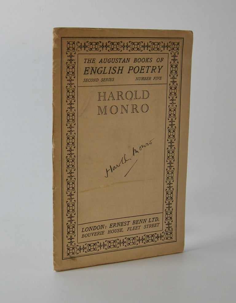Item #201229 Harold Monro; The Augustan Books of English Poetry, Second Series, Number Five. Harold Monro.