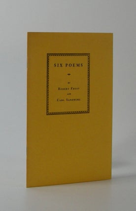 Item #201373 Poems. Robert Frost, Carl Sandburg