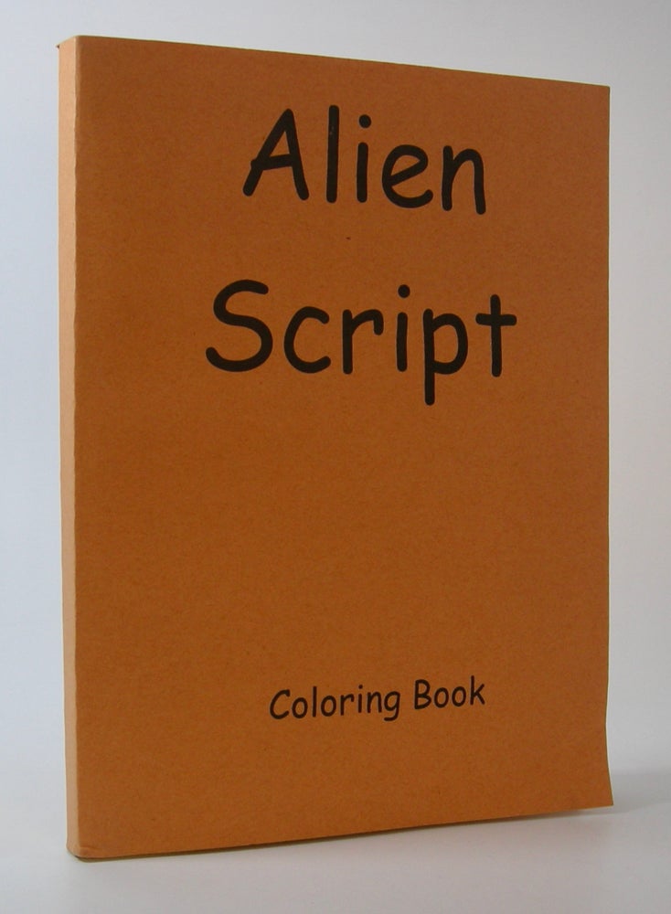 Item #202691 Alien Script Coloring Book. Walter Mosley.