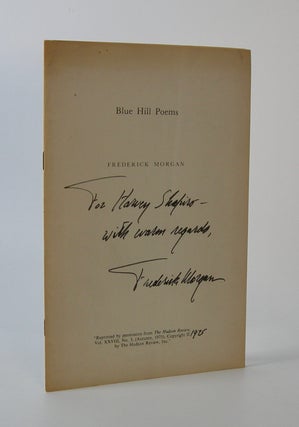 Item #203179 Blue Hill Poems. Frederick Morgan