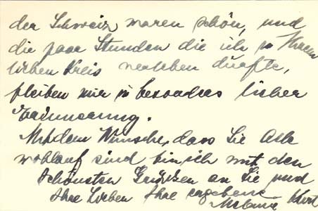 Item #203510 Autograph letter signed; "Melanie Kurt," to Margarete Meyer, November 27, 1935. Melanie Kurt.