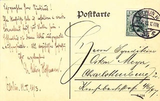 Item #203640 Three autograph letters and one autograph postcard signed; "Ludiwg...
