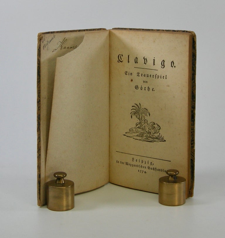 Item #203805 Clavigo,; ein Trauerspiel. Goethe, Johann Wolfgang von.
