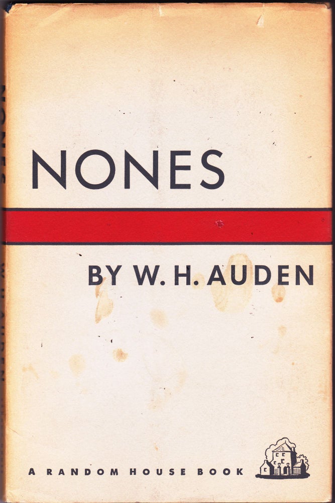 Item #204186 Nones. W. H. Auden.