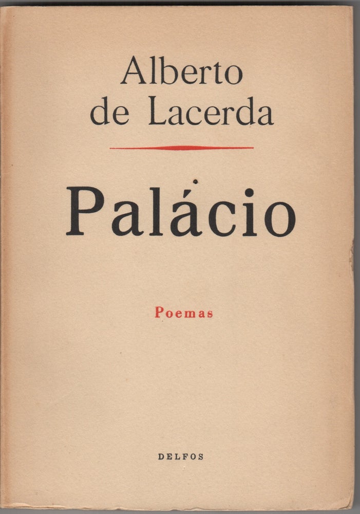 Item #204322 Palácio; Poemas. Alberto de Lacerda.