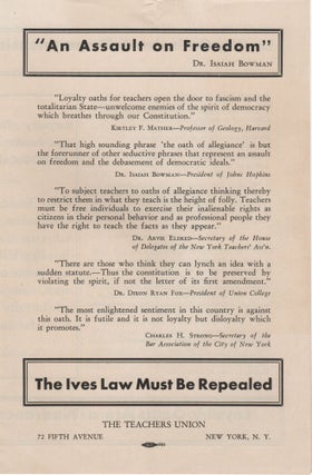 Item #204511 The Ives Law Must Be Repealed
