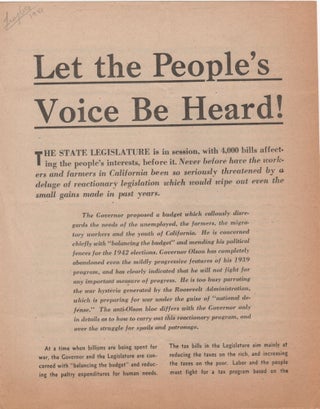 Item #204773 Let the People's Voices Be Heard!! CPUSA