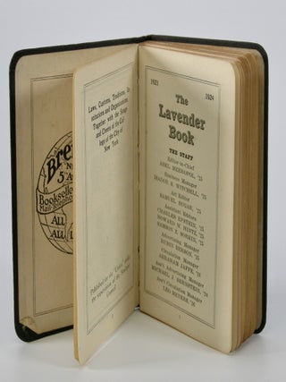 Item #204841 The Lavender Book; . . . Laws, Customs, Traditions, Institutions, and Organizations...