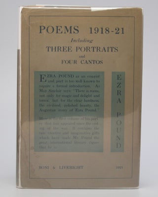 Item #204964 Poems 1918-21; Including Three Portraits and Four Cantos. Ezra Pound