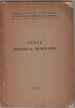 Item #205247 Historical Memoranda:; I. The Number and Density of the Population of Ancient...