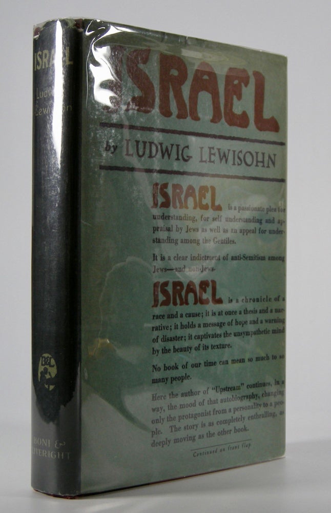 Item #205308 Israel. Ludwig Lewisohn.