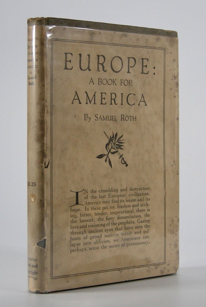 Item #205319 Europe:; A Book for America. Samuel Roth.