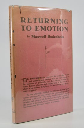 Item #205592 Returning to Emotion. Maxwell Bodenheim