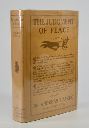 Item #205594 The Judgment of Peace.; A Novel. Translated by Ludwig Lewisohn. Andreas Latzko