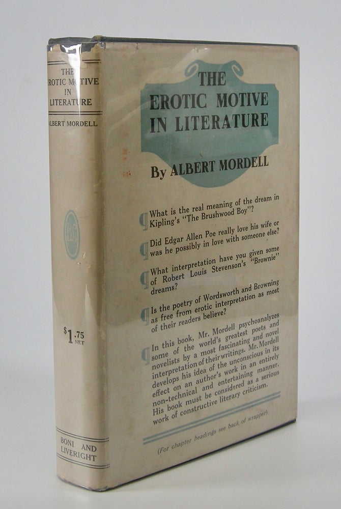 Item #205600 The Erotic Motive In Literature. Albert Mordell.