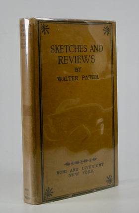 Item #205681 Sketches and Reviews. Walter Pater