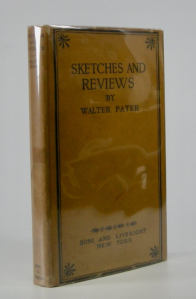 Item #205681 Sketches and Reviews. Walter Pater.