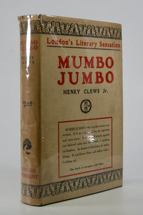 Item #205686 Mumbo Jumbo. Henry Clews Jr