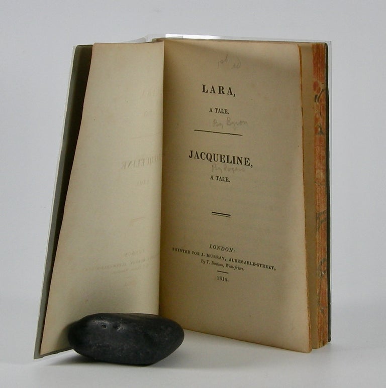 Item #205749 Lara,; A Tale. Jacqueline, A Tale [by Samuel Rogers]. George Gordon Lord Byron.