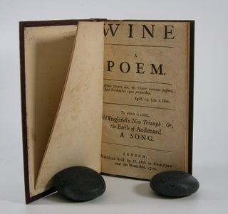 Item #205785 Wine; a Poem. . . To which is added, Old England's New Triumph: Or, the Battle of...