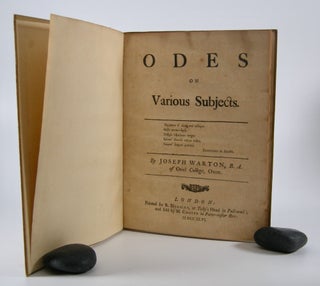 Item #205791 Odes; on Various Subjects. Joseph Warton
