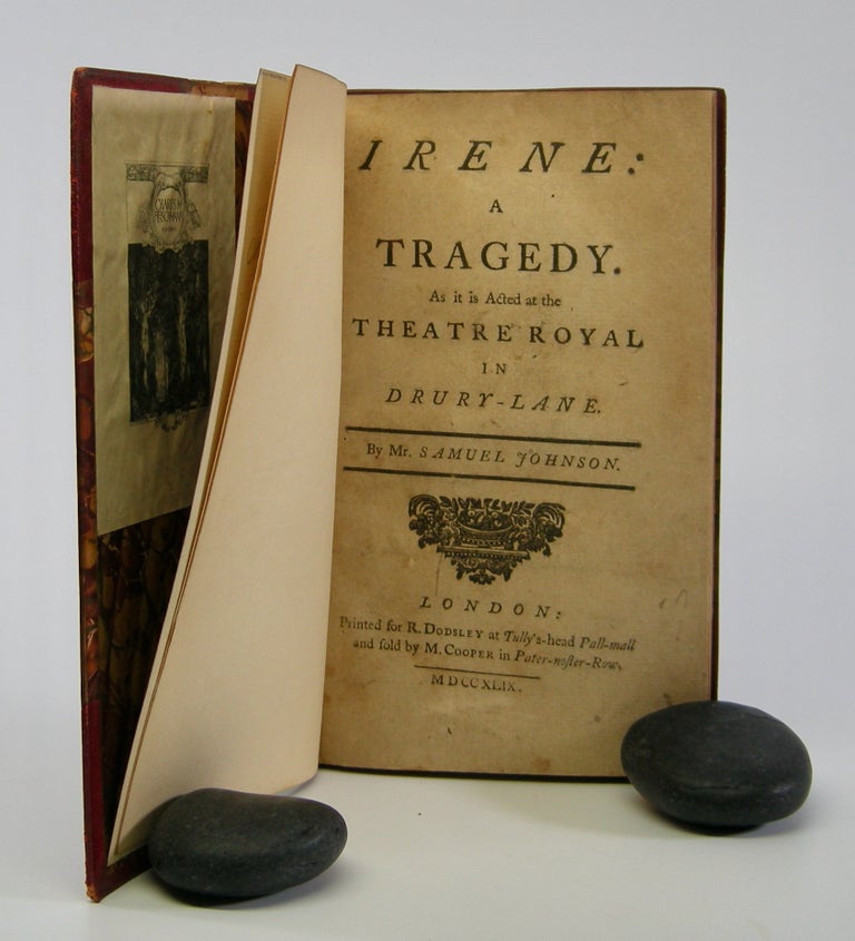 Item #206004 Irene:; A Tragedy. As it is Acted at the Theatre Royal in Drury-Lane. Samuel Johnson.