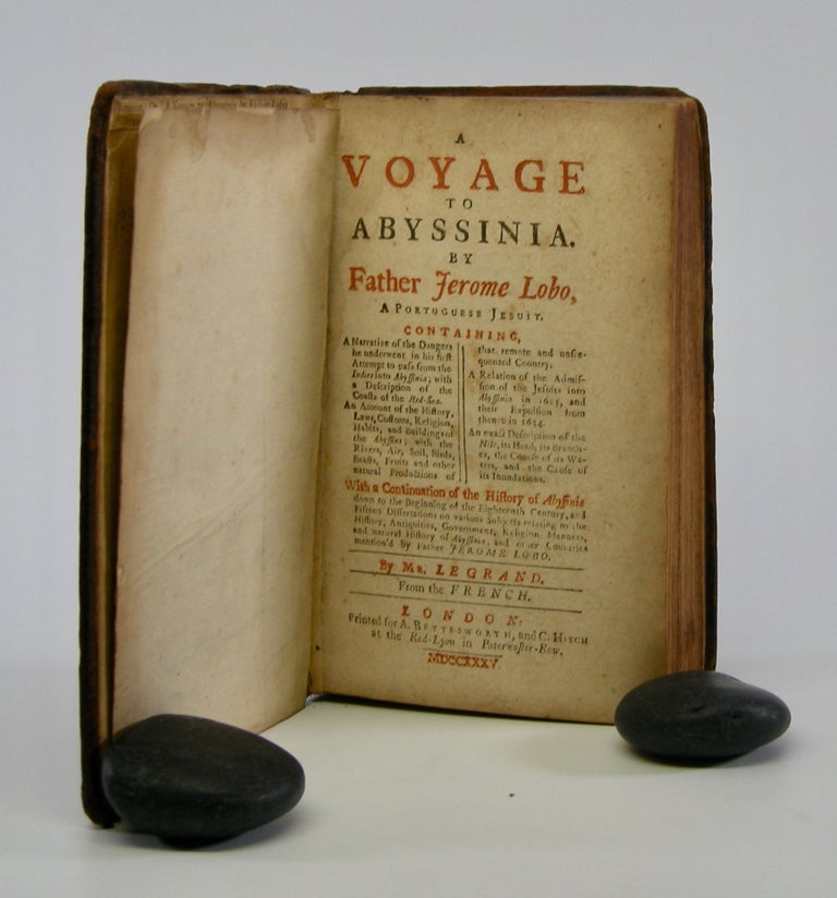 Item #206007 A Voyage to Abyssinia.; By Father Jerome Lobo, A Portugese Jesuit. . . With a Continuation of the History of Abyssinia . . . By Mr. Legrand. From the French. Samuel Johnson.