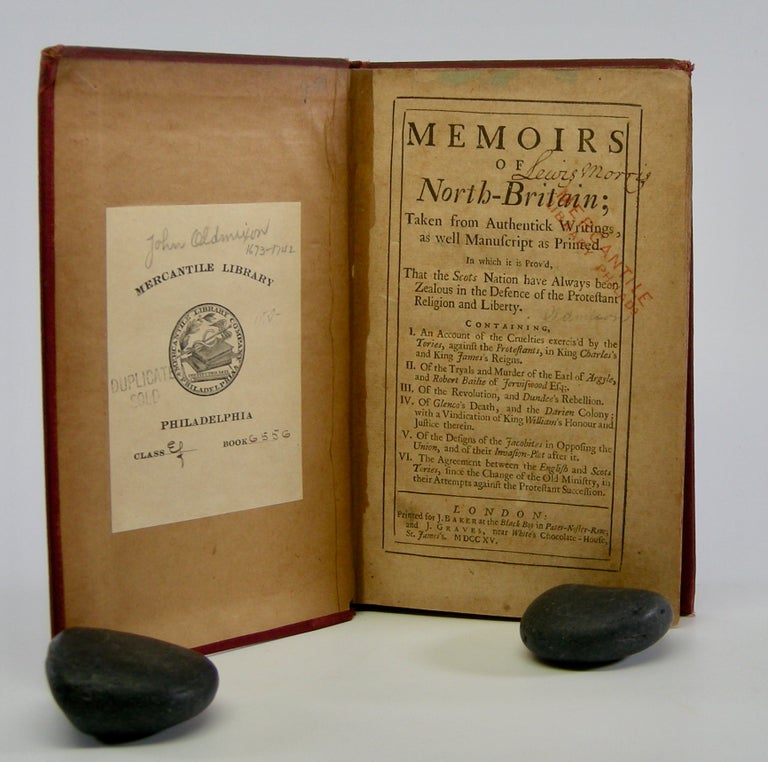 Item #206008 Memoirs of North Britain;; Taken from Authentick Writings, as well Manuscript as Printed. In which it is Prov'd, That the Scots Nation have Always been Zealous in the Defence of Protestant Religion and Liberty. . John Oldmixon.