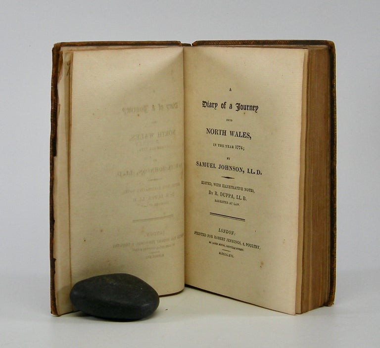 Item #206019 Diary of a Journey into North Wales,; In the Year 1774; Edited, with Illustrative Notes, by R. Duppa, LL. B. Samuel Johnson.