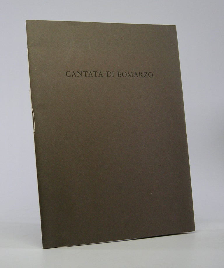 Item #206032 Cantata di Bomarzo; traduzione di Francesco Tentori Montalto. Plain Wrapper Press, Manuel Mujica Lainez.