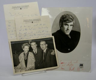 Item #206094 Autograph letter signed; to Sonia Shaw, June 17, 1963. Burt Bacharach