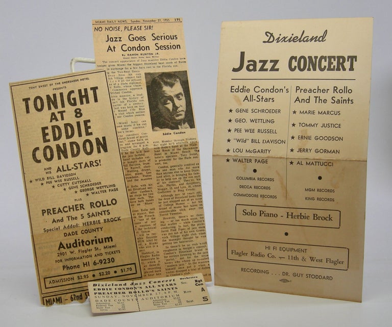 Item #206097 Dixieland Jazz Concert; Eddie Condon's All-Stars . . . Preacher Rollo And The Saints. Jazz.