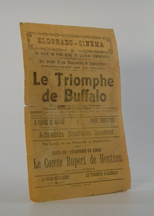 Item #206181 Le Triomphe de Buffalo; . . Silent Film