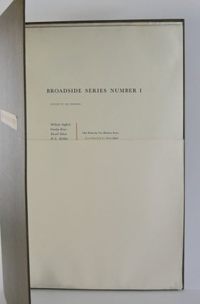 Broadside Series Number I; One Poem by Ten Modern Poets. Illustrated by Divers Hands. Chosen by Lee Engdahl
