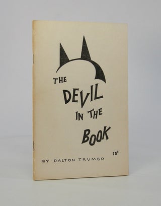 Item #206346 The Devil in the Book; [cover title]. Dalton Trumbo