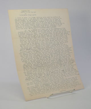 Item #206348 Unsigned typescript. Tennessee Williams
