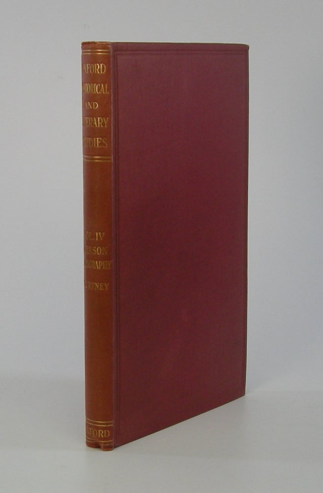 Item #206350 A Bibliography of Samuel Johnson; Revised and seen through the press by David Nichol Smith. William Prideaux Courtney.