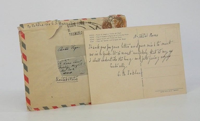 Item #206372 Autograph card signed; "A.B. Toklas" Alice B. Toklas.
