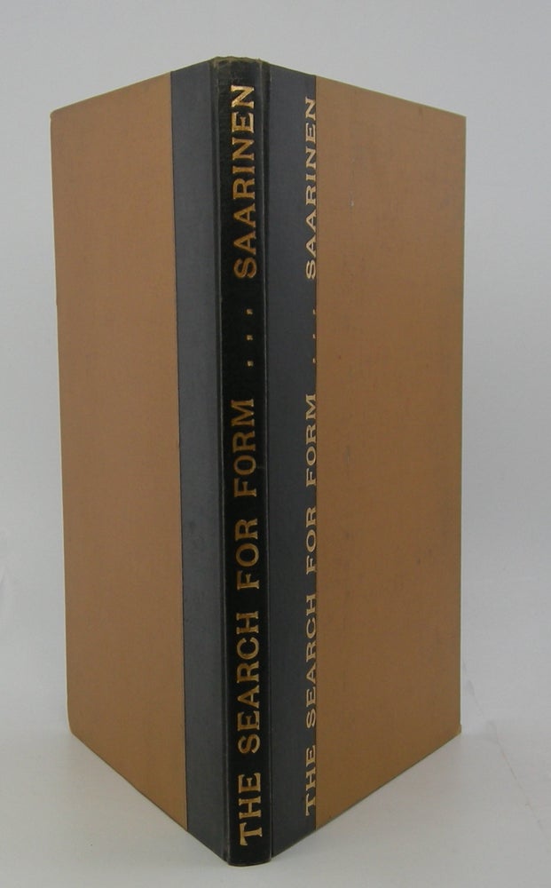Item #206408 The Search for Form; Original Typescript. Eliel Saarinen