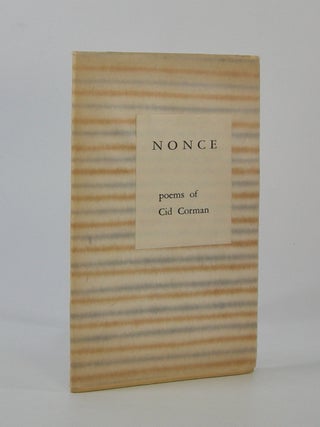 Item #206633 Nonce. Cid Corman
