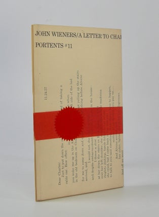 Item #206724 A Letter to Charles Olson. John Wieners