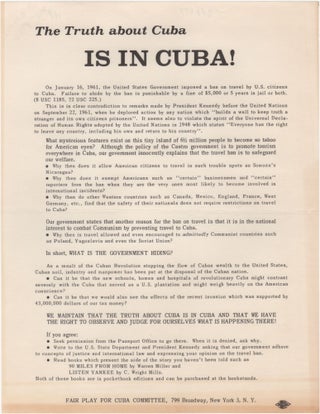 Item #206877 The Truth About Cuba in In Cuba! Cuba