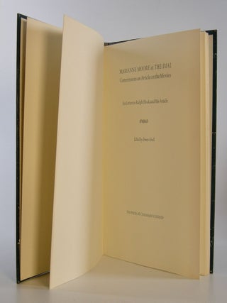 Marianne Moore at the Dial; Commissions an Article on the Movies. Six Letters to Ralph Block and His Article. Edited by Ernest Kroll