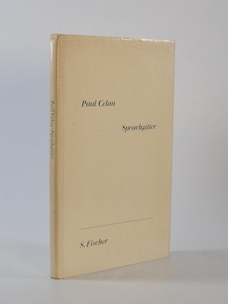 Item #207306 Sprachgitter. Paul Celan