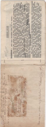 Robinson Crusoe; A small archive of original woodcuts and manuscript materials pertaining to Craig's long-term work on an illustrated edition of Defoe's classic novel