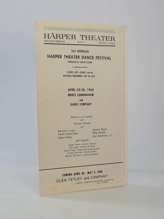 Item #207956 3rd Annual Harper Theater Dance Festival . . .; April 23-28, 1968 Merce Cunningham...