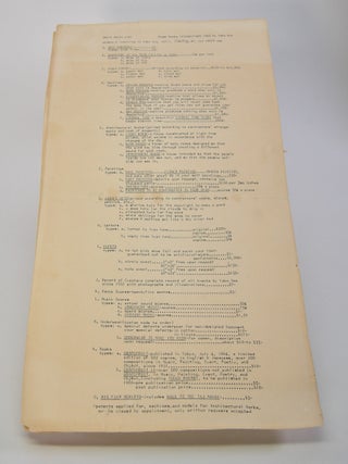 Item #207995 Ono's Sales List. Yoko Ono